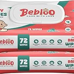 MOROVIK Soft Cleansing Baby Wipes with Lid | 72 Wipes x Pack of 3 - 216 Wipes | Extra Thick & Moist Wet Wipes for Baby's | Prevents Rashes & Redness with Goodness of Aloe Vera, Vitamin E & Jojoba Oil (Pack of 3)-picture-34