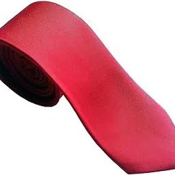 sunshopping plain silk narrow red tie with multi colored neck bow tie (combo)(red00101)-picture-48