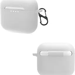 KACA Protective Shockproof Silicone Cover Case with Buckle Compatible with Skullcandy Indy Evo Earbuds(White)-picture-37