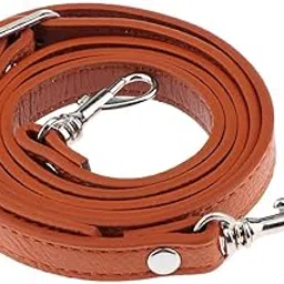 myaddiction 2xAdjustable Leather Shoulder Bag Strap Belt Replacement Lobster Clasps Ocher Silver-picture-11