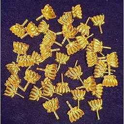 Sri Yagnaa - Gold Lotus Shape Flowers for Ashtotram - 108 Flowers for Ashtotram Pooja - Gold Lotus Shape Flowers for Pooja - 108 Lotus Flowers-picture-24