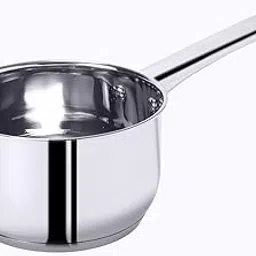 Wonderchef Venice Stainless Steel Saucepan | 1.2Litre | Tri-ply Bottom | Thick Base | Anti-Bacterial and Non-Porous Steel | Ideal for Boiling Milk, and Water or to Make Tea and Coffee-image-52