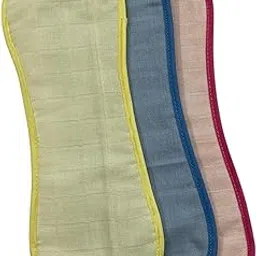 MOTHERS CHOICE Muslin Cloth Nappy Insert Pad for Babies, Soft Cotton Muslin, Washable and Reusable Diaper Insert, Breathable and Comfortable Multicolor Pack of 3-image-46