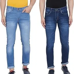 ben martin Men's Regular Fit Mid Rise Pack of 2 Jeans CMB-JJ3-1-picture-31
