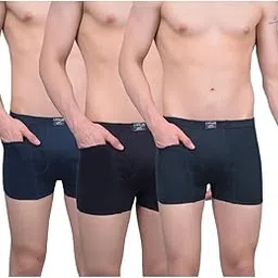 dollar Lehar Mens Combed Cotton Trunk - Actual Colour May Vary image 1