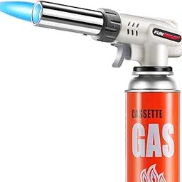 FunOwlet Butane Torch Kitchen Blow Lighter,Culinary Torches Head Professional Chef Cooking Adjustable Flame For Sous Vide,Creme Brulee,Baking,Bbq(Butane Gas Not Included)-picture-22
