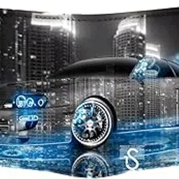 shoprider Printed Multicolor Genuine Leather Black Wallet,Canvas Printed Wallet for Men & Boys-picture-32