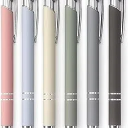 CARTSHOPPER 2 in 1 Stylus Ballpoint Pens,Pen with Stylus Tips, 1.0 mm Black Ink Metal Pens Stylus Pen for Touch Screens (6 colors)-picture-25