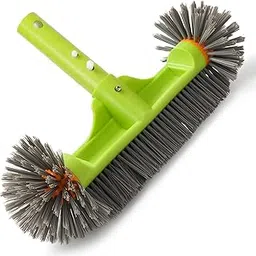 Pool Brush Head with Round Ends, 12.5'' High-Efficiency Pool Brush for Cleaning Pool Walls，Floors Steps & Small Stains in Corners，Premium Nylon Bristles Pool Brush with EZ Clip (Green)-picture-31