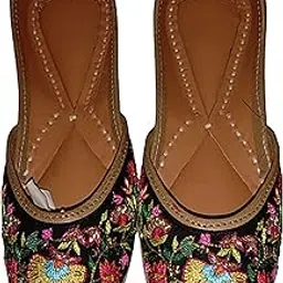 Raj Punjabi Jutti Cut Shoes for Girls (6_Multi)-picture-13