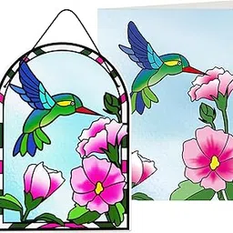 Hummingbird Suncatcher Card, Mothers Day,Birds Window Hangings- Hummingbird Gifts for Women, Wedding Thank You Card-picture-23