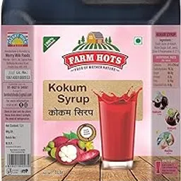 Farm Hots Kokum Syrup/Sharbat,1000Ml Can - Liquid-image-47