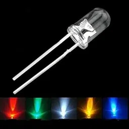 SP 5mm Ultra Bright LED(Light Emitting Diode) White,Green,Red,Yellow,Blue Color Each 20Pcs Mix Total -100Pcs image 1