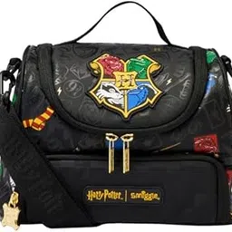 EXILOM Polyester Lunch Bag for Kids,Lunch Bag for Girls Boys,Thermal Insulation Tote Bag for Toddler Teen,School Travel Bag,Water Bottle and Lunch Box Holder with Adjustable Strap (H@rry Potter)-image-44