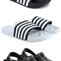 drackfoot Lightweight Classic Slider || Sandals with Clogs for Men-Combo(3)-3024-3026-3014-picture-3