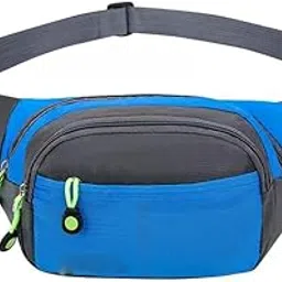 Mithras Polyester Waist Bag for Men,Women/Fanny Pack for Hiking Travel Camping Running Sports Outdoors/Money Belt (Sky Blue)-picture-23