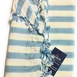 SHISHIR 100% Handloom Bhagalpuri Fine Breathable Lightweight Thin Soft Cotton Ac Summer Striped Single Bed Top Sheet/Odhne Wali Chaddar (Pack of 1 Size of Sheets 52X90 Inches-picture-12