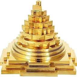Brass Sri Meru Shree Yantra – Sacred Vedic Geometry for Wealth, Prosperity, and Spiritual Energy, Handcrafted Spiritual Idol for Home, Office, or Meditation Space, 3 inch-picture-24