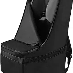 MYADDICTION Waterproof Child Safety Seat Storage Bag with Padded Shoulder Strap for Gate Black-picture-32