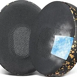 SOULWIT Cooling Gel Replacement Earpads for Bose QuietComfort 3 (QC3) and OE1 On-Ear Headphones, EarPads Cushions with High-Density Noise Isolation Foam - Black Gold-picture-29