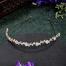 vogue hair accessories Hair Sleek Hairband Headband For Girls And Women - Gold (Vha_23)-picture-17