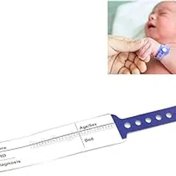 IS IndoSurgicals Patient Identification Band for Pediatric/New Born Baby, BLUE Color (Pack of 100 Pcs.)-image-97