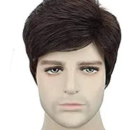 DELUXE HAIR Wigs For Men, Synthetics Hair Wigs For Men And Boys, Easy Use Full Head Hair Wigs, Gents Wig For Men And Boys, Pack Of 1 (Black)-picture-34