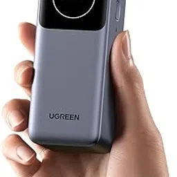 UGREEN Nexode Power Bank 12000mAh 100W PD PPS Fast Charging Portable Charger Battery Pack with 1USB-C 1USB-A and Smart Display for McBook Air/ipd/ifone 16/Galax S24/Steaam Deck/Googel etc-image-21