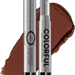 Fashion Colour Colorful Non Transfer Lipstick 2.6g | Waterproof & Long Lasting | Available in 12 Shades | (310-TOFFEE, 2.6)-picture-30