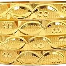 desctidy Gold Bentex Bangles Set For Women and Girls and Wedding or Engagement Pc (Size 2.8)-picture-18