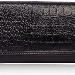 wenz Genuine Leather Wallet Money/Card Holder for Women (Black)-picture-50