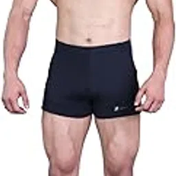 keepfit Men Black Swimming Trunks with Contrast mesh Pannel Design-picture-40