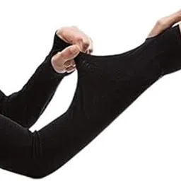 Ad Cotton Arm Sleeve For Men & Women (Free, Black)-image-14