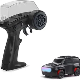 FEXXA Dash Remote Control Car | 2.4Ghz, 1:64 Scale | Rc Cars, Remote Control Car Toy, Rc Drifting Cars, Interchangable Wheel Sleeves, 4 Light & 2 Speed Modes (K12 Black)-picture-13