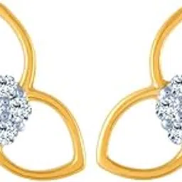 p.c. chandra jewellers Gold and Diamond Stud Earrings for Women-picture-33