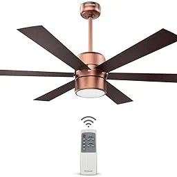 Goldmedal Phantom 1200 mm BEE Certified 3 Star Rated Super Decorative Ceiling Fan | 100% Copper Motor | 3 Colour Led With Remote | Electroplated Finish | 2 years Warranty (ANTIQUE COPPER ROSEWOOD)-picture-14