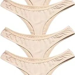 vpsk Women's Cotton Fitted Bikini Style Underwear |Womens Cotton Thong Panty|Low Rise| Sexy Solid G-String Sexy Lingerie Panties Briefs |-picture-10