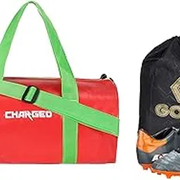 charged Sports Bag Adena Red with Gowin Football Shoe Ace Grey Orange Size-5-picture-33