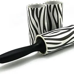 Lint Remover for Clothes Docat Lint Rollers Brush Reusable Sticky Picker Cleaner Roller Easy-Tear Sheets Pet Hair Lint Roller 10cm Sheet Set of 3 Rolls 180 Sheets, 60 Sheets Each roll (White)-image-11