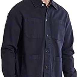 snitch Navy Multi Pocket Snap Button Relaxed Fit Jacket-picture-22