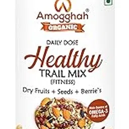 Amogghah Organic Healthy Trial Mix - Roasted Almond, Cashew, Pumpkin, Sunflower, Watermelon, Flax, Sesame, Dried Amla Candy, Raisins, Blueberries, Cranberries, Blueberries- 250gm (11 in 1 Super Food)-picture-25