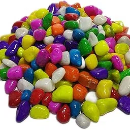 | JK Gold | Decorative Pebbles/Stone/Pathar | Multi Color | Small (8mm-20mm) | Glossy Polished Stone for Home Decor | Vase Fillers | Aquarium Fish Tank Decor | Garden (900 g)-image-88