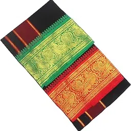tharunsha elite Men's Single Dhoti -2 Mtrs/Mundus/Lungi Fancy Border Set of 1-picture-13