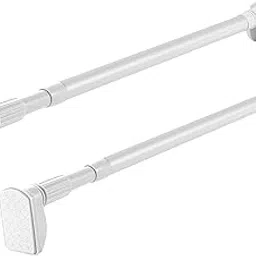 Strong Tension Rod, 27.6-47.2 inches (70-120 cm), Set of 2, White, Strong Type, Tension Rod, 47.2 inches (120 cm), Strong Load, No Drilling, Closet Rod, Load Capacity: 33.1-66.1 lbs (15-30 kg), Pipe-picture-14