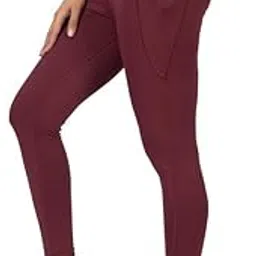 mlada Luxury Athleisure Leggings Skinny Fit Polyester Stretch Knit with Pockets & Elastic Waist Band with Draw Cord Compression for Gym, Yoga and On The Move for Women-picture-31