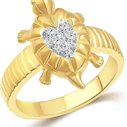 Glamour Turtle Gold and Rhodium Plated Ring - [VFJ1096FRG]-image-67