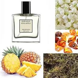 Menjewell Luxury HAWAIIAN PINEAPPLE Unisex Eau De Parfum Perfume with Jasmine,Amber,Mossy and Pineapple|Premium,Long Lasting fruity fragrance for Men and Women,50ml-image-23