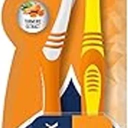 SensoProx Unisex Naturals Turmeric Toothbrush - Oral Care, Pack of 2, Yellow & Orange-picture-19