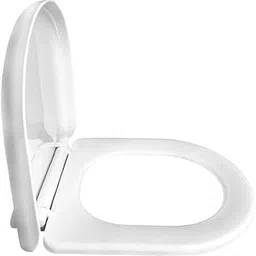 Hardstone Plastic Toilet Seat Cover with Soft Closer Mechanism- Round Commode Seat Cover – with Sleek Design & Easy Installation with Installation Kit (42cm x 36cm, White)-image-96