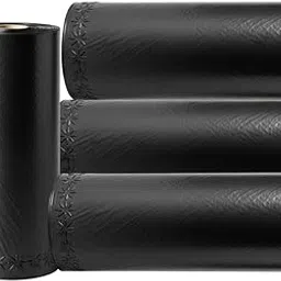 Small Garbage Bags 19 x 17 Inches Black | 180 Pcs (30 Bags x 6 Rolls) Leak-Proof Dustbin Trash Bags for Home, Kitchen, Office image 1